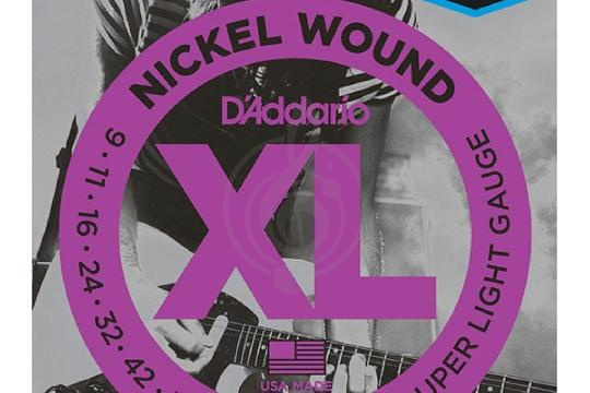 Изображение D'Addario Nickel Wound Super Light 7-String 9-52 EXL120-7 XL Струны для 7-струнной электрогитары